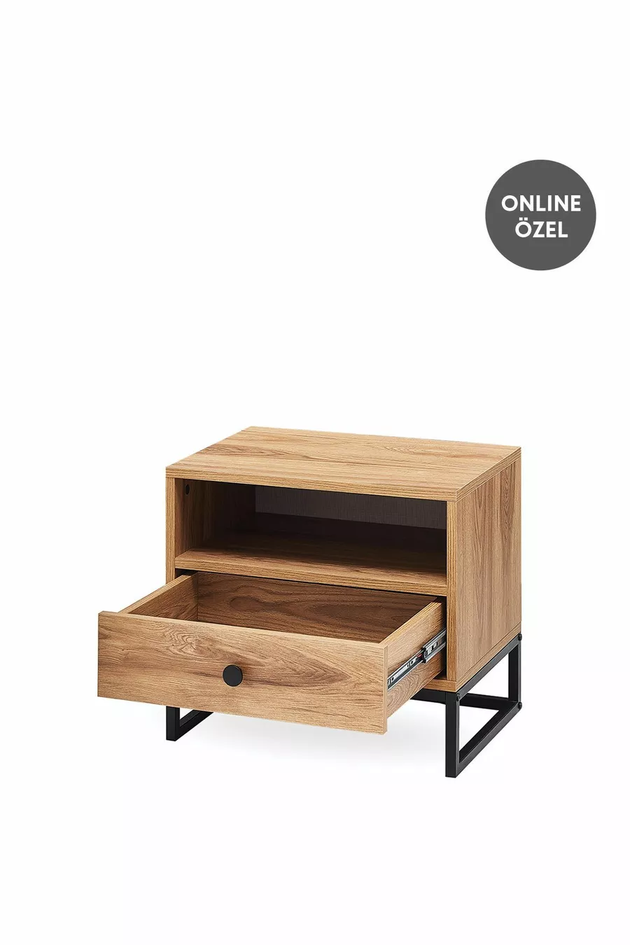 Table de chevet Kalinsta - Noyer