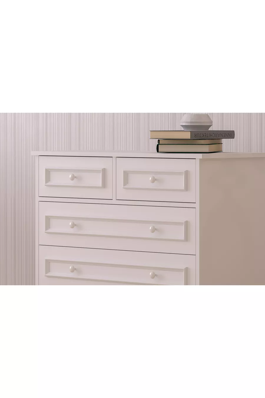 Commode Lina Country multifonction à 5 tiroirs