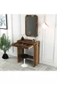 Coiffeuse miniature avec miroir Lisbonne - Noyer