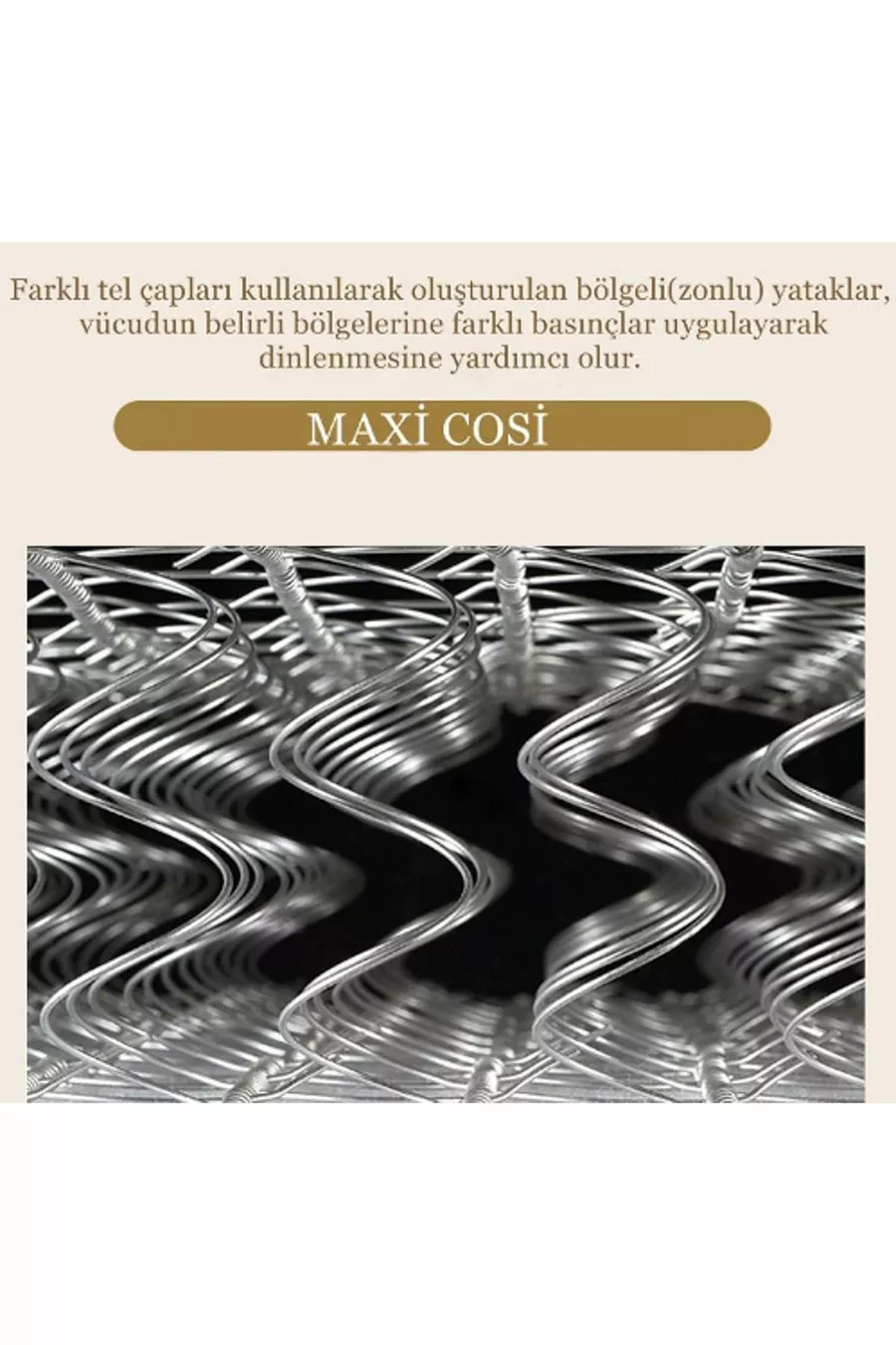 Matelas à ressorts orthopédique Maxi Cosi Sweet Cotton Cm Matelas à ressorts orthopédique de luxe en coton