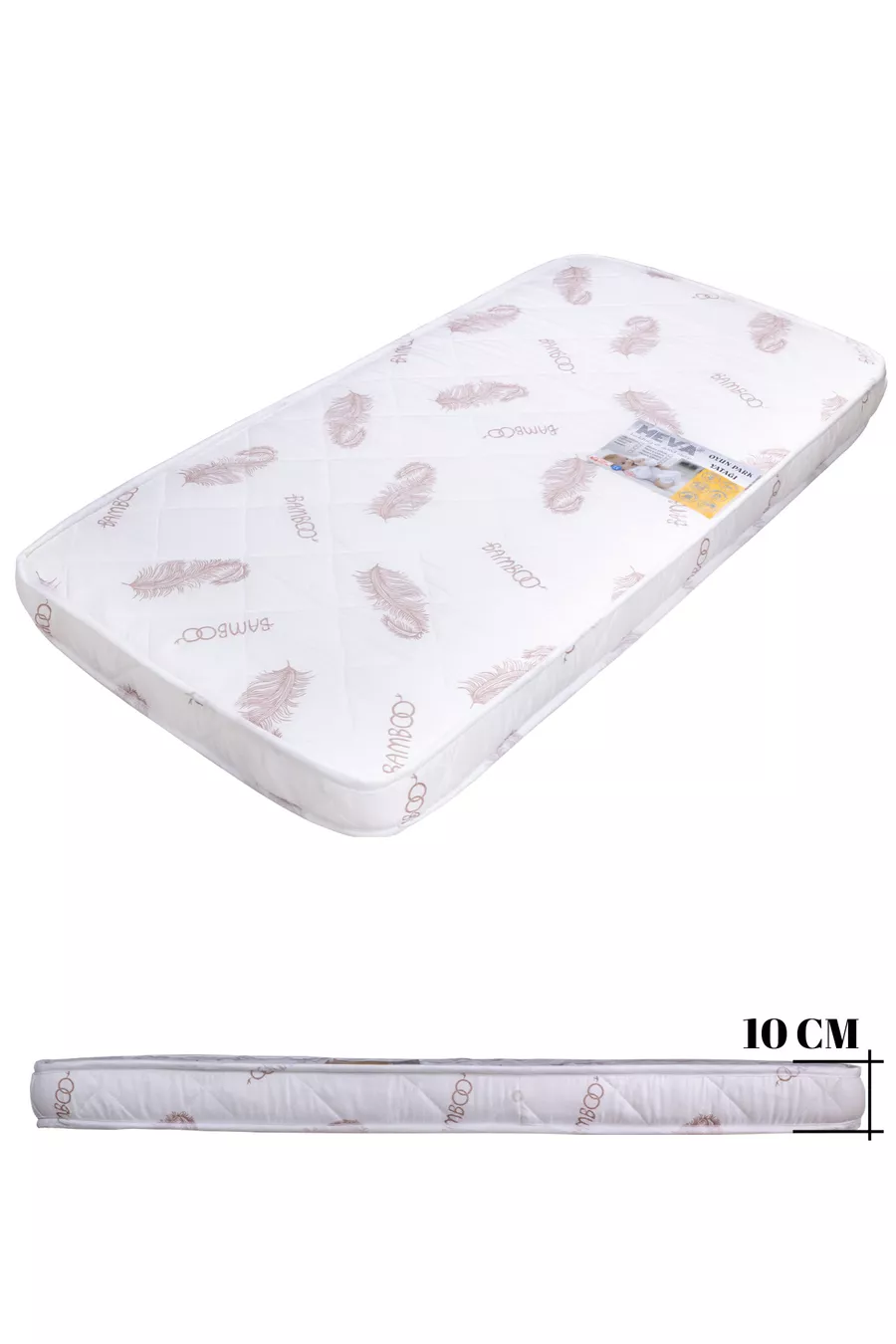 LIT ORTHOPÉDIQUE pour Bébé et Enfant, Matelas de Berceau, Lit Parapluie, Matelas Bébé sur Mesure en Bambou cm
