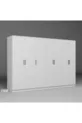 Armoire à vêtements série Kardelen blanche 7 portes  étagères  cm - Ensemble de garde-robe