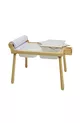 Table d'activité pour enfants Joykids en bois naturel avec rouleaux, table de jeu et bureau pour enfants