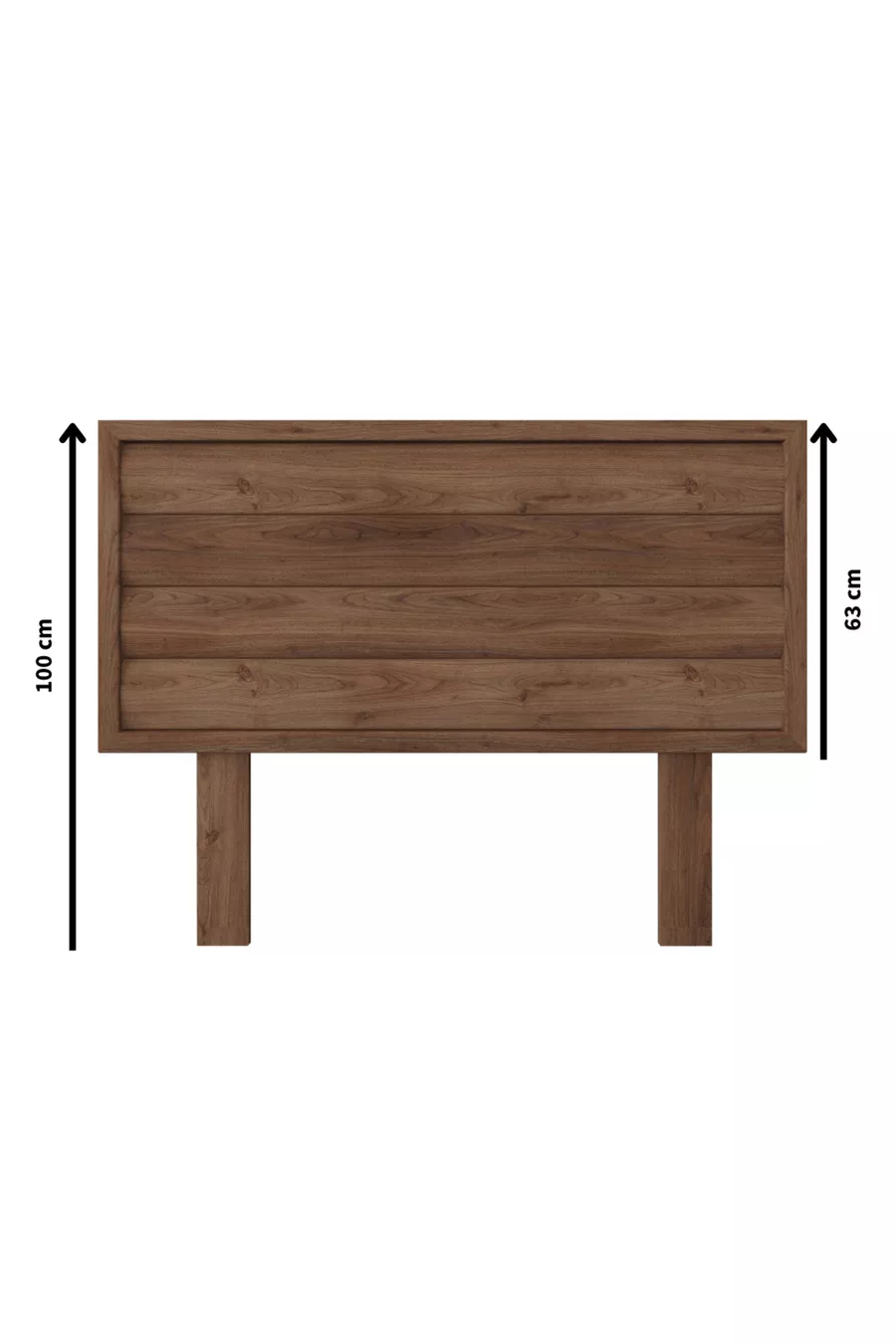 Tête unique en bois couleur noyer modèle Hüma (YTY)