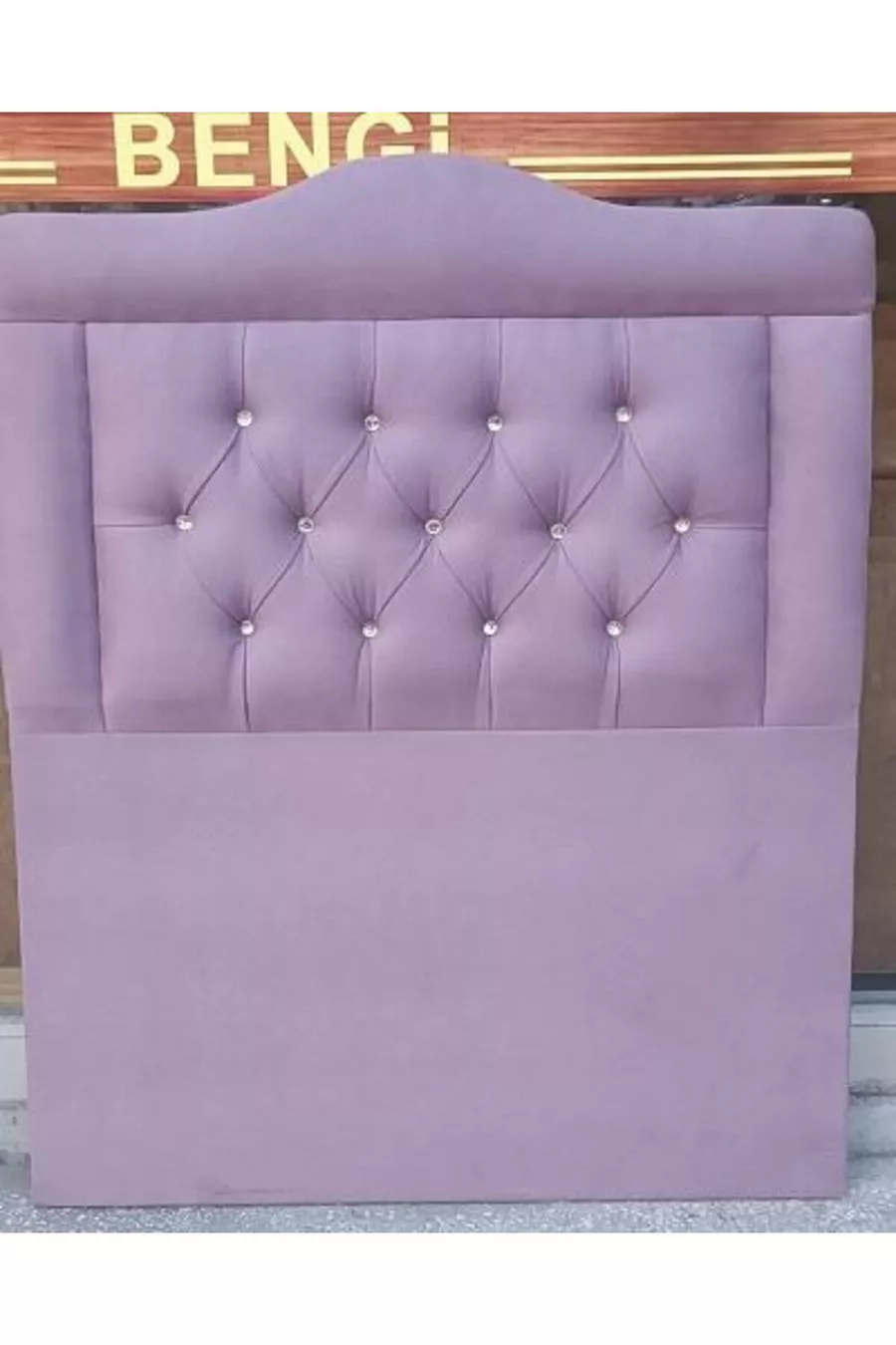 Titre DK Modèle Simple 'taille' Tissu Violet Clair en Poil de Poney Fait Main