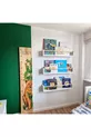 Bibliothèque Montessori en MDF blanc à 3 compartiments et étagères éducatives