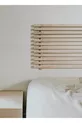Tête de lit en bois massif naturel avec 2 étagères cm x cm