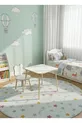 Ensemble table et chaises pour enfants, table d'activités, table de travail, 1 table, 1 chaise, blanc Panda