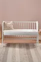 Matelas pour bébé en mousse lavable avec housse naturelle en coton