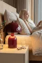 Lampe de table Luna Bordeaux avec corps en métal -  cm - Salon & Chambre & Éclairage de séjour