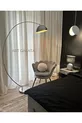 Cou de chameau bouge, lampe de pêche sur pied