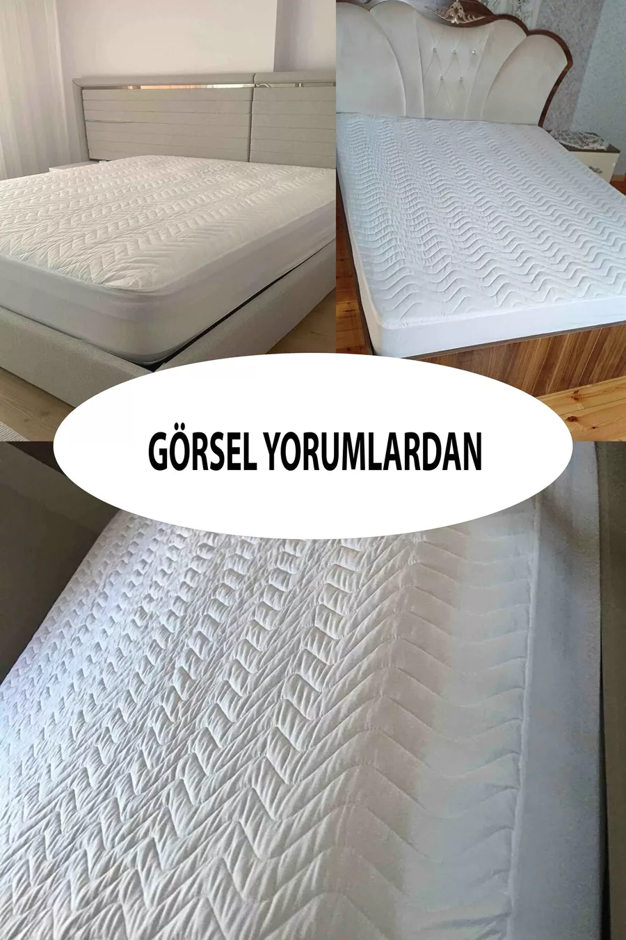 Protège-matelas imperméable à l'eau avec bord complet, matelassé et ajusté, drap de lit pour bébé, simple, double et king