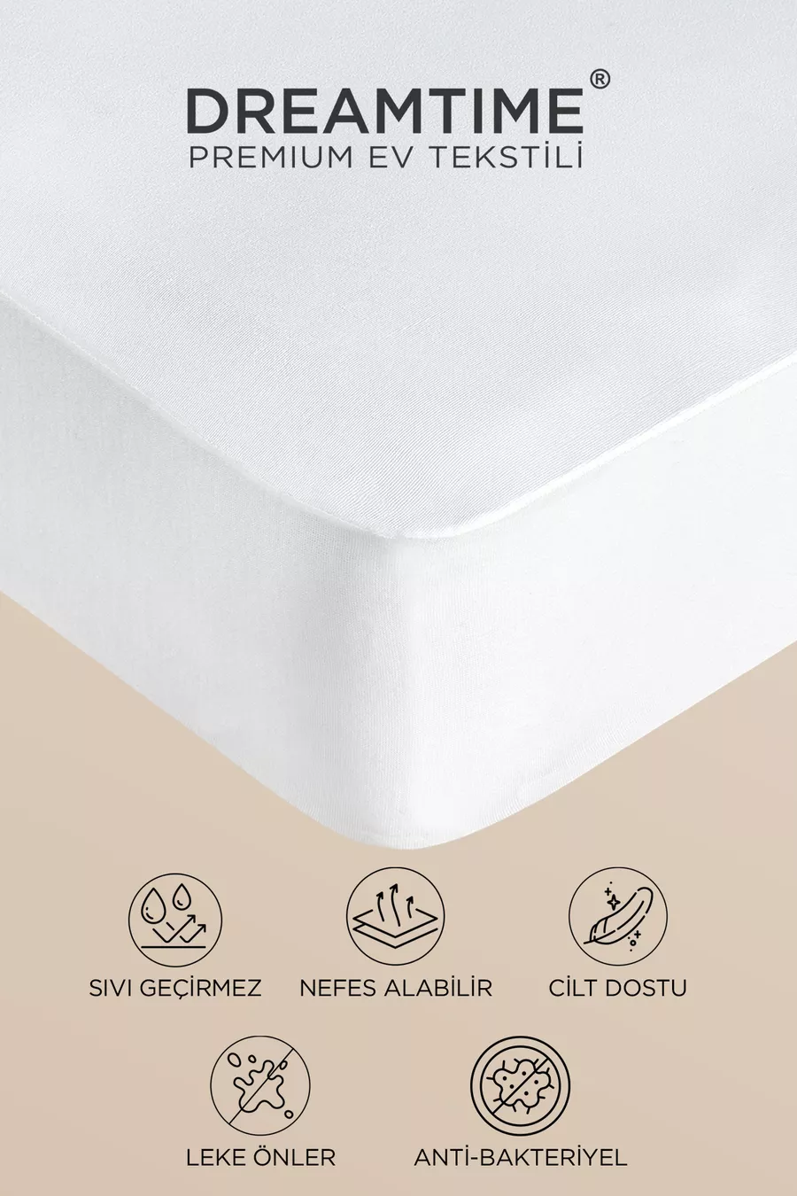 Protège-matelas ajusté en microfibre douce imperméable | Protection de matelas ultra-silencieuse à bords complets, antibactérienne et imperméable