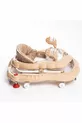 Trotteur pour bébé Spider marron de luxe avec jouets, musique et lumière à 3 niveaux avec siège