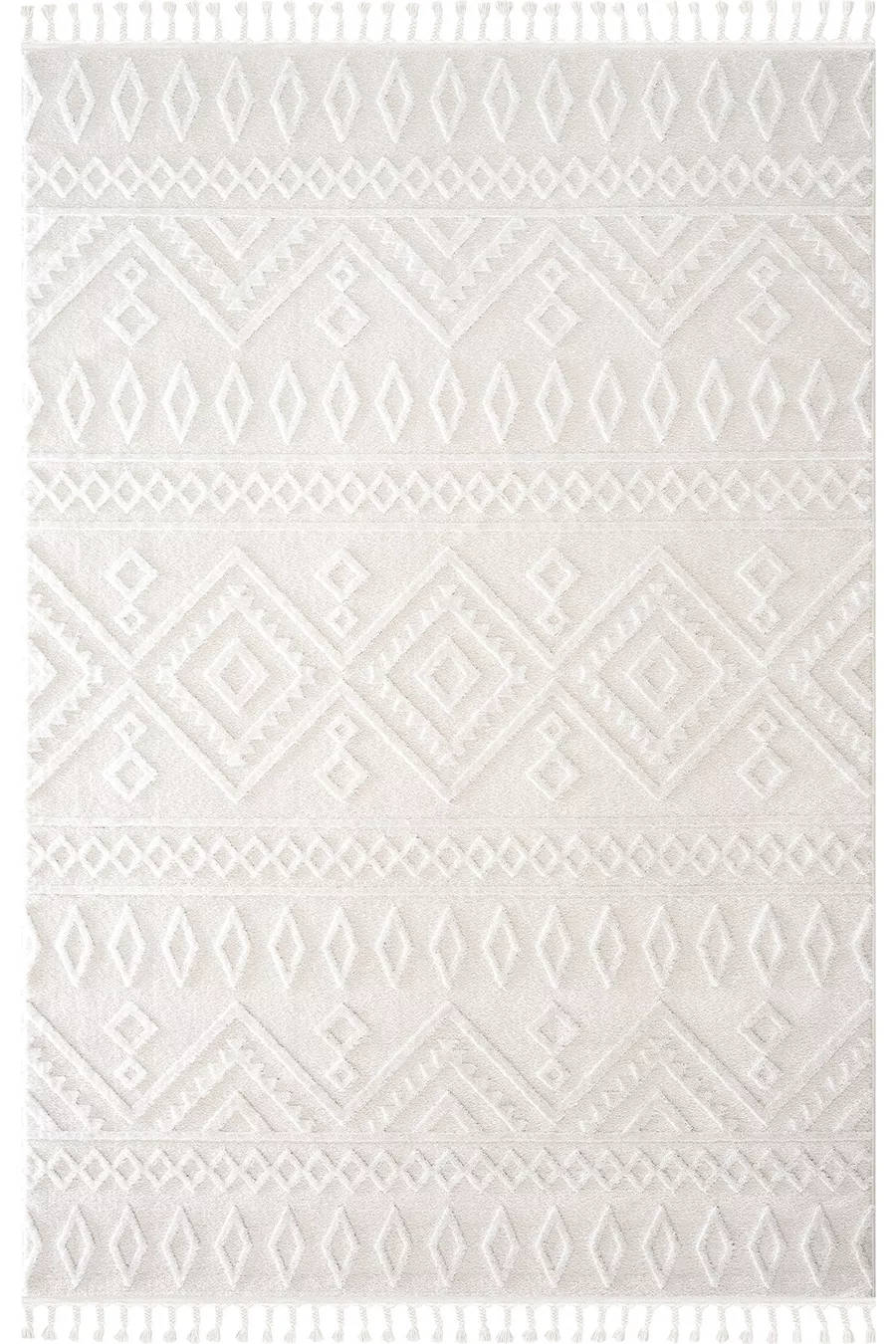 Tapis Malta Scandinave Crème pour Couloir Salon Séjour Chambre Cuisine Tapis Tissé à la Machine A