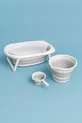 Baignoire pour bébé pliable avec ensemble de bain en filet