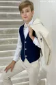 Ensemble Costume Garçon  Ans avec Gilet de Sport et Veste  Beige