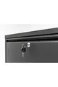 Étagère à chaussures en métal verrouillable 4 places - Anthracite RAL - 
