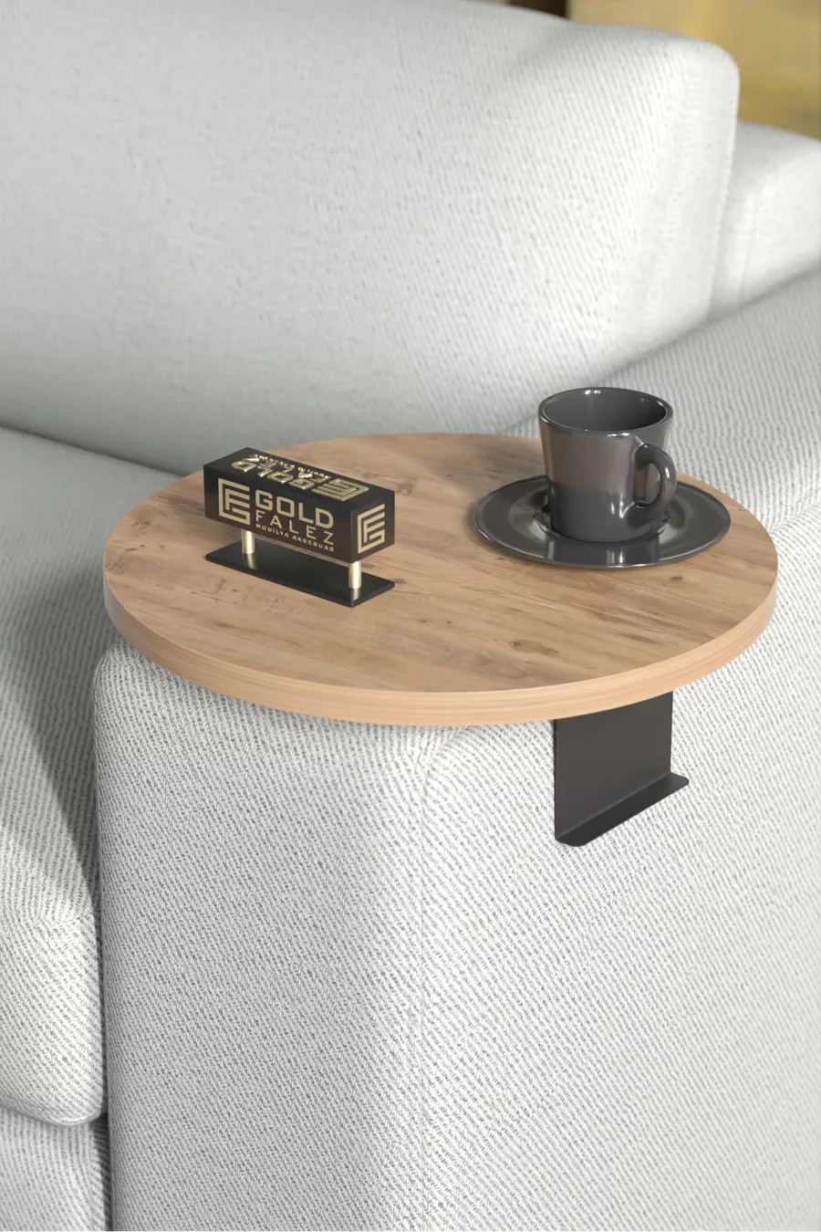 Table d'appoint Plateau réglable Plateau décoratif Moderne Pin Atlantique