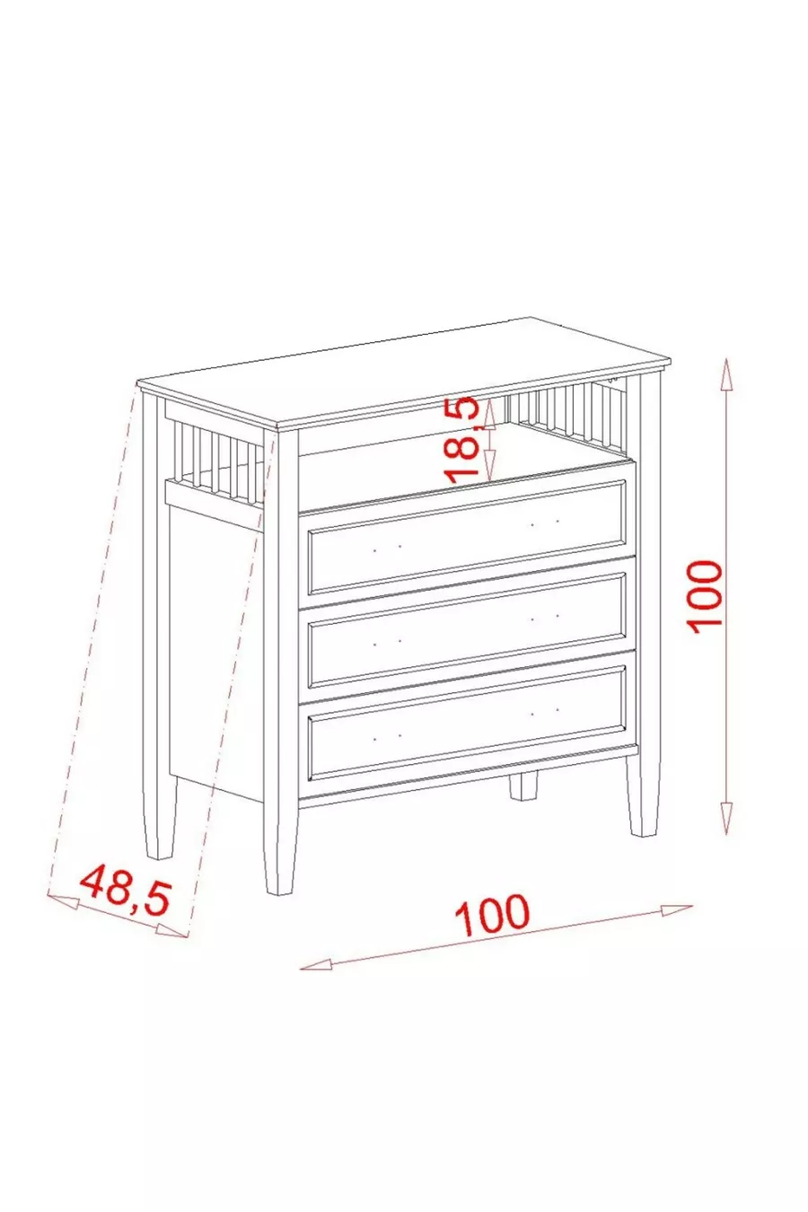 Commode pour chambre d'enfant Joy