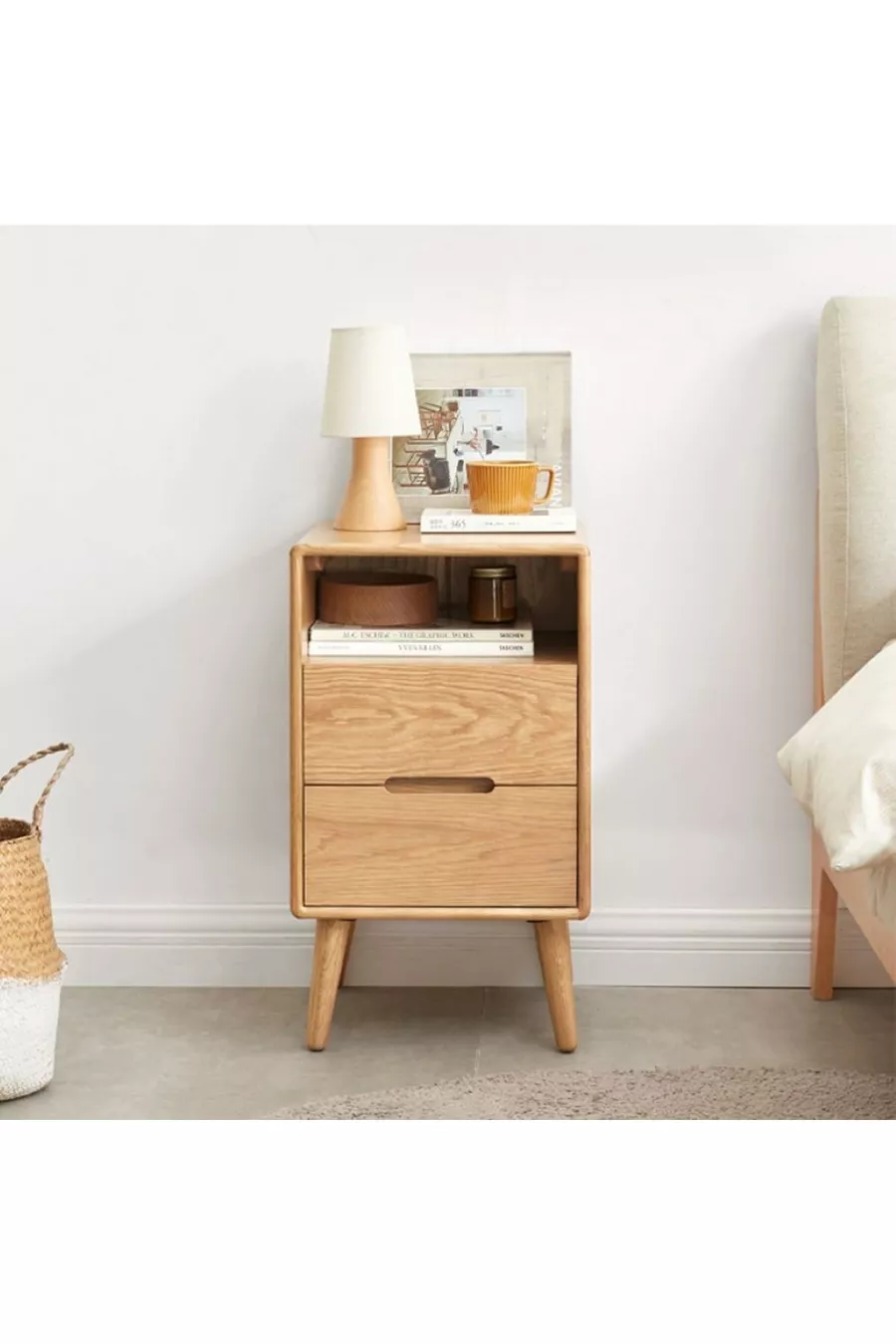 Table de chevet en bois massif Aura