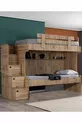Lits superposés, Lit superposé Viva 2 places avec armoire 3 portes + 2 matelas confort