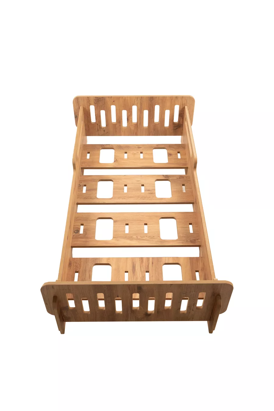 Lit pour enfant Industrial Living - cm - Lit bébé et enfant - MDF - Noyer