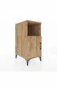 Table de chevet Kronos à 2 étagères avec 1 porte, pin-pin