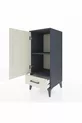Table de chevet Hyperion avec 2 étagères, 1 tiroir et 1 porte, anthracite-gris pierre