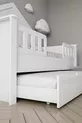 % Lit Montessori pour enfants en MDF avec tiroirs, blanc