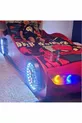  - Lit avec Voiture Rouge - Lit Cadre Voiture - Série - Avec Éclairage LED Complet