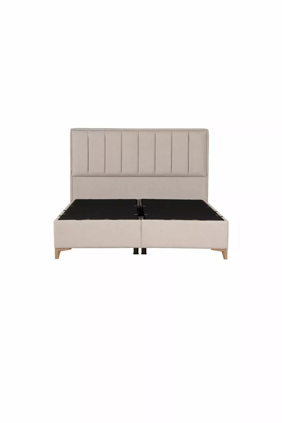 Ensemble tête de lit et sommier coffre Gold Therapy Beige (LIT NON INCLUS)