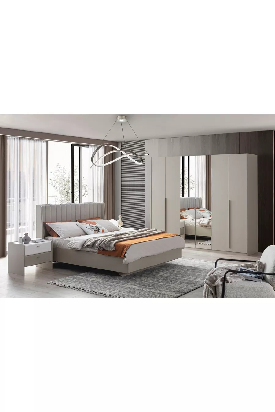 ENSEMBLE DE CHAMBRE EDEL, 6 PORTES