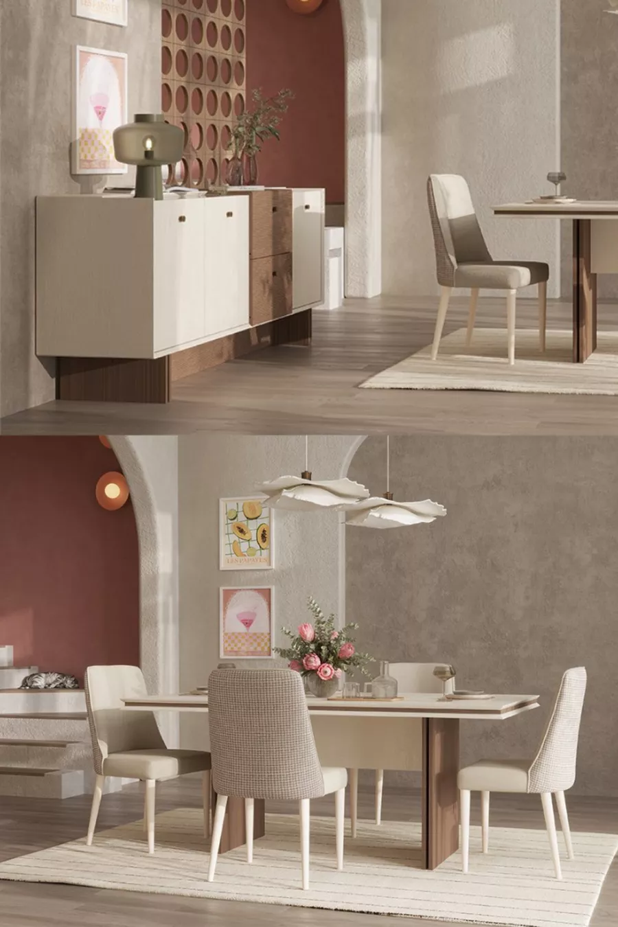 Ensemble de mariage mi-lin - Salon / Chambre à coucher / Salle à manger