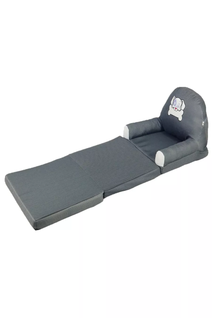 Chaise pour bébé et enfant pliable, lit portable, gris/dalmate
