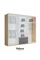 Ensemble de chambre à coucher en bois (Armoire + Commode + Table de chevet + Lit)