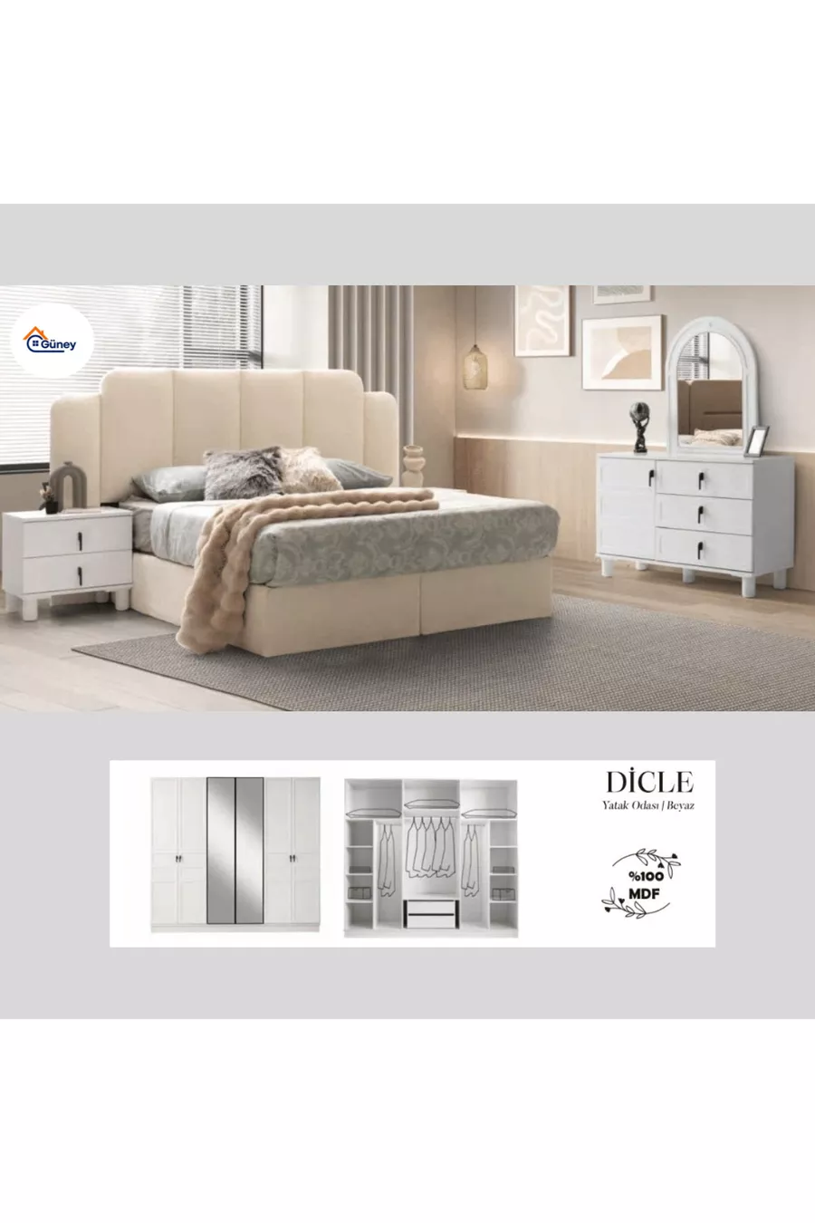 Ensemble Chambre à Coucher et Salle à Manger Pack Mariage