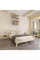 Lit en bois de pin naturel Natura Model avec deux tables de chevet