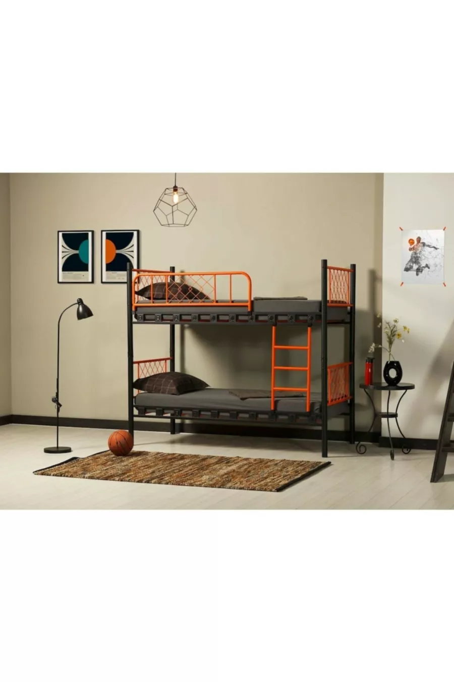 Lits superposés métalliques pour chambre d'enfant