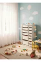 Armoire à Jouets Polyvalente avec Tiroirs et Unité de Rangement – Organisateur de Chambre d’Enfant AVEC ÉTIQUETTE OFFRANDE