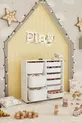 Armoire à 9 paniers Armoire multi-usages Armoire à jouets Vert clair et blanc