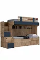 Lits superposés, Lit superposé pour enfants Riva 3 matelas confort