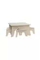 - Ensemble de meubles pour enfants Carré, peinturable, portable, design spécial