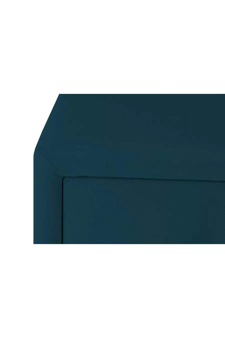 Table de chevet Doppia Linea Silver, à deux tiroirs