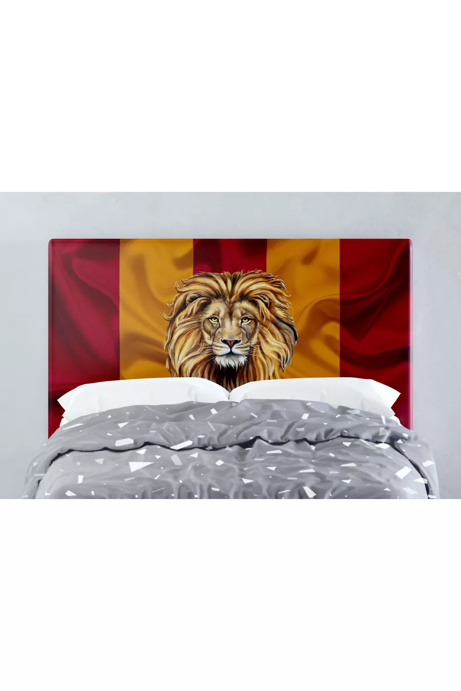 Housse de tête de lit Lion Rouge Jaune