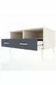 Commode Kronos avec 2 étagères et 2 tiroirs Ambre-Cèdre/Anthracite
