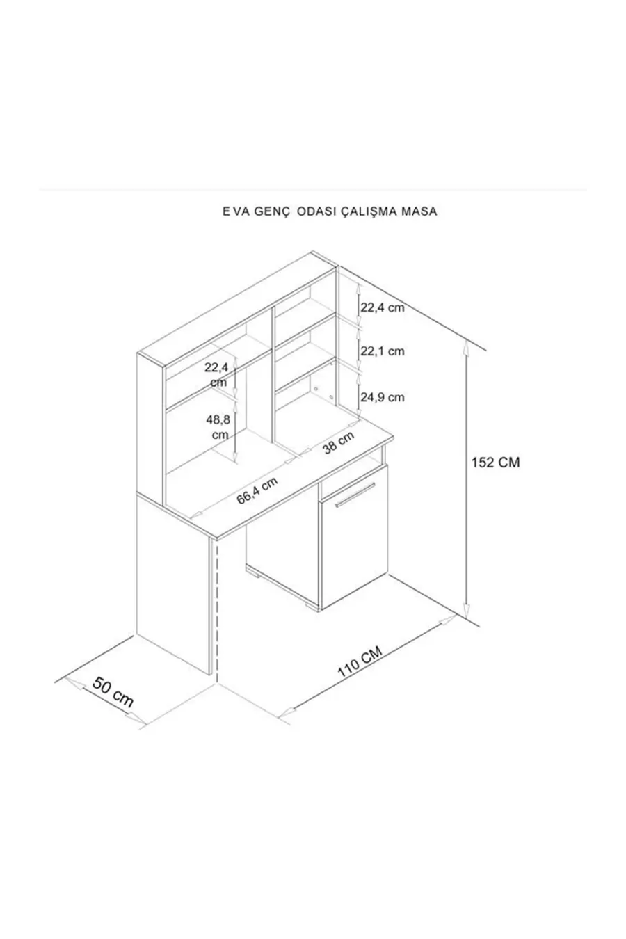Bureau pour jeunes et enfants en bois blanc, bureau pour joueurs, bureau d'ordinateur, ensemble de chambre d'enfant