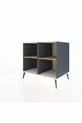 Commode Kronos 2 étagères Anthracite-Pierre de lune/Sapin