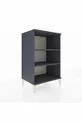 Commode Hyperion à 2 étagères Anthracite-Anthracite