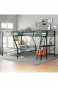 Lit mezzanine avec bureau pour trois personnes au design moderne